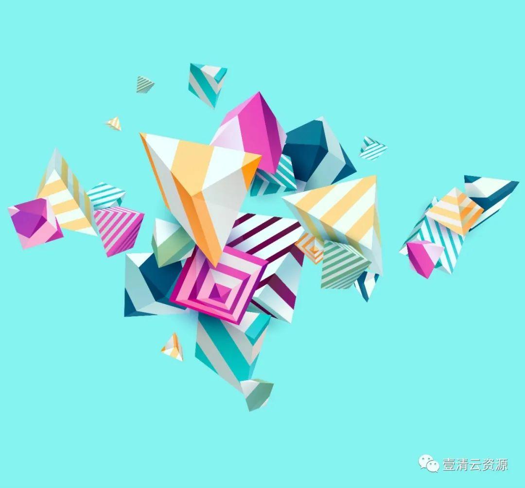 【S0754】【素材】16款韩国时尚的立体概念科技元素矢量EPS素材源文件