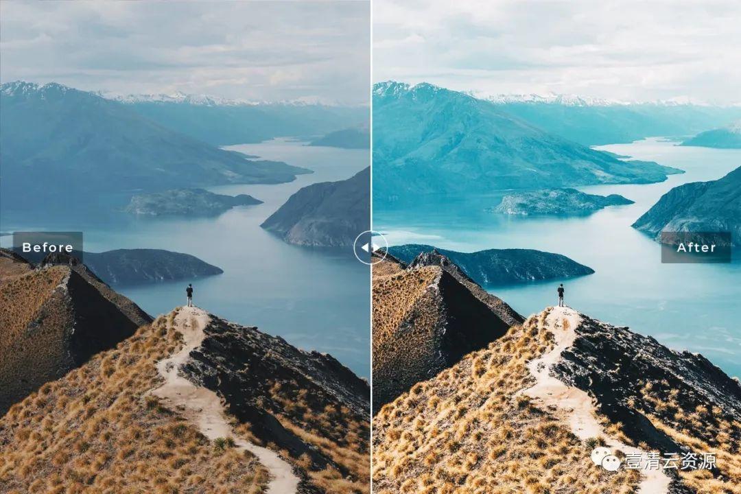【Y036】【预设】新西兰皇后镇旅游摄影Lightroom调色预设