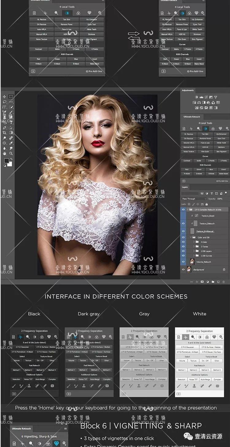 【C020】【插件】PS磨皮插件Ultimate Retouch 3.7汉化版影楼终极人像精修扩展WIN+MAC