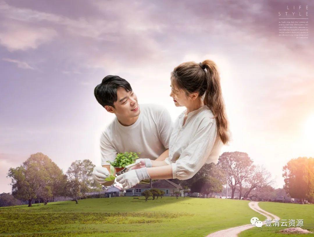 【S0779】【素材】悠闲自在的农场生活主题海报设计套装PSD设计素材源文件