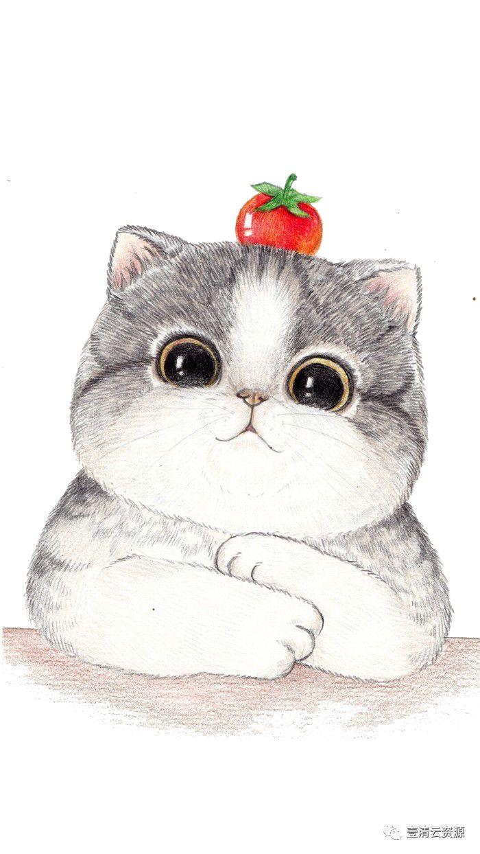 【S0796】【素材】水彩手绘猫咪PNG素材源文件