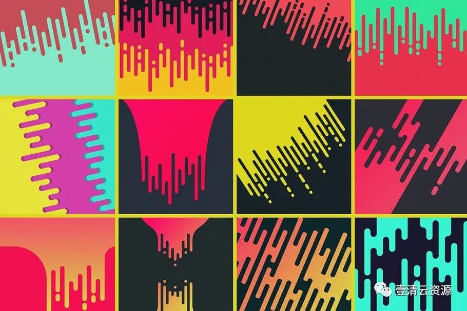 【S0849】【素材】创意液体扁平风图形背景JPG设计素材源文件