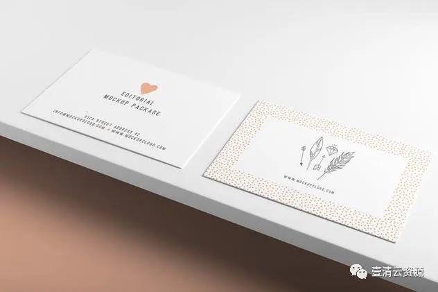 【S0880】【素材】企业个人名片样机模板PSD设计素材源文件