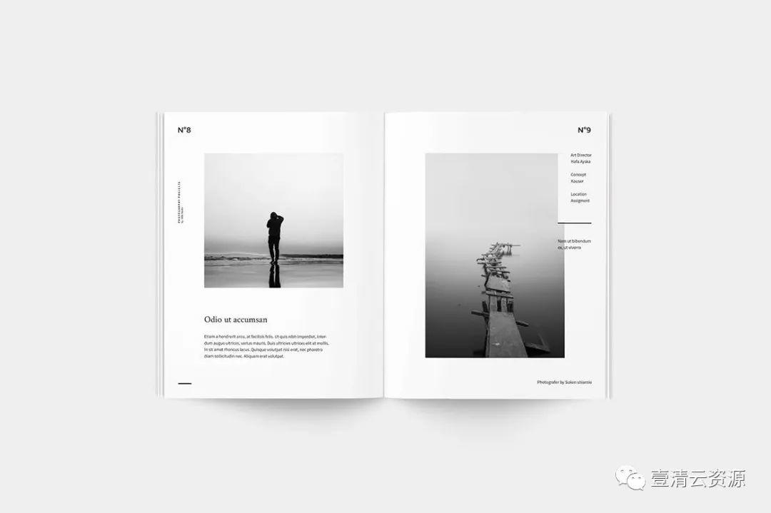 【S0919】【素材】高品质的高级高端摄影师摄影杂志楼书画册设计模板