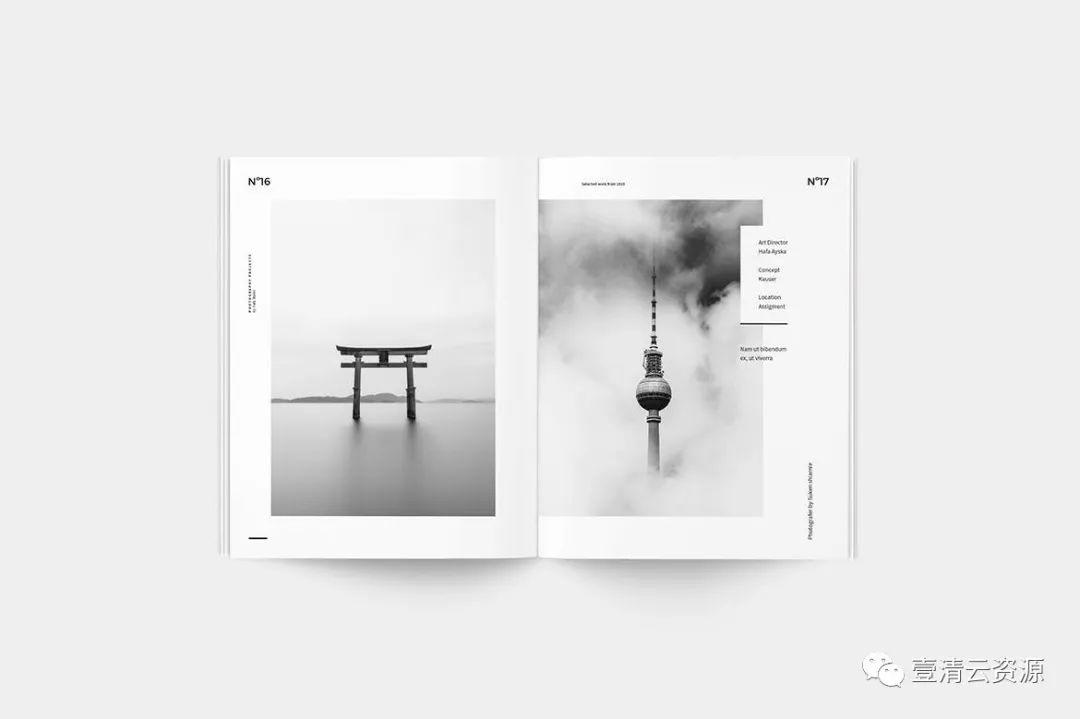 【S0919】【素材】高品质的高级高端摄影师摄影杂志楼书画册设计模板