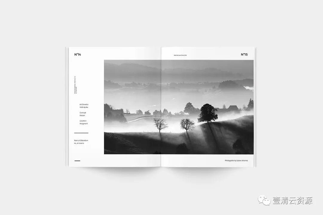 【S0919】【素材】高品质的高级高端摄影师摄影杂志楼书画册设计模板