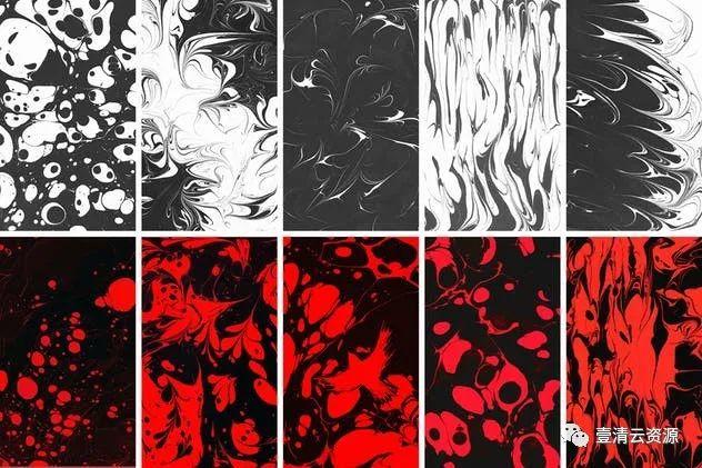 【S0925】【素材】手工制作大理石花纹背景素材