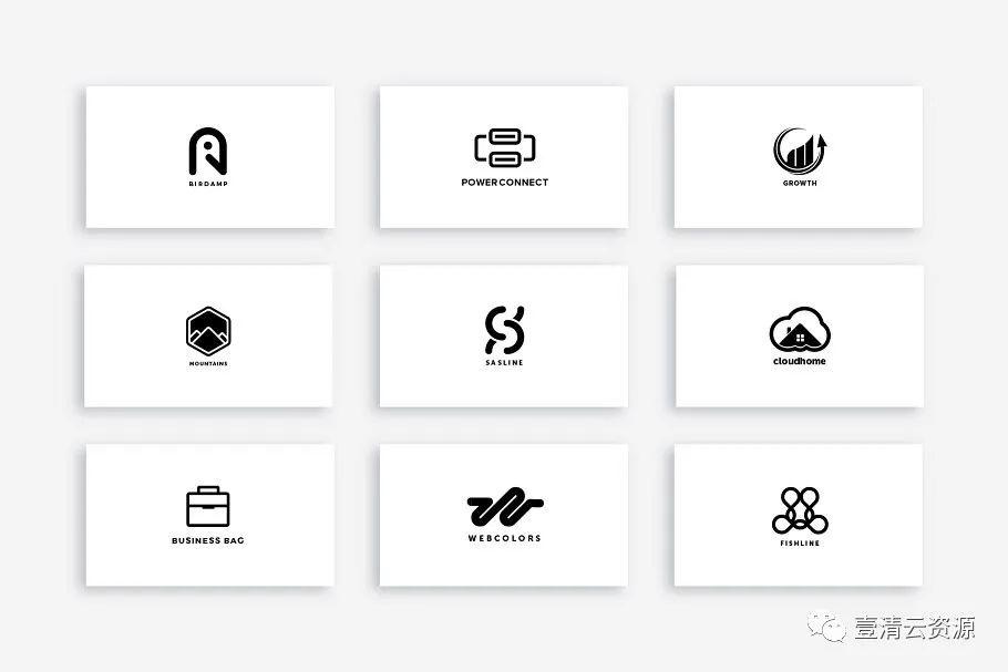 【S0965】【素材】30个独特的预制Logo模板合集