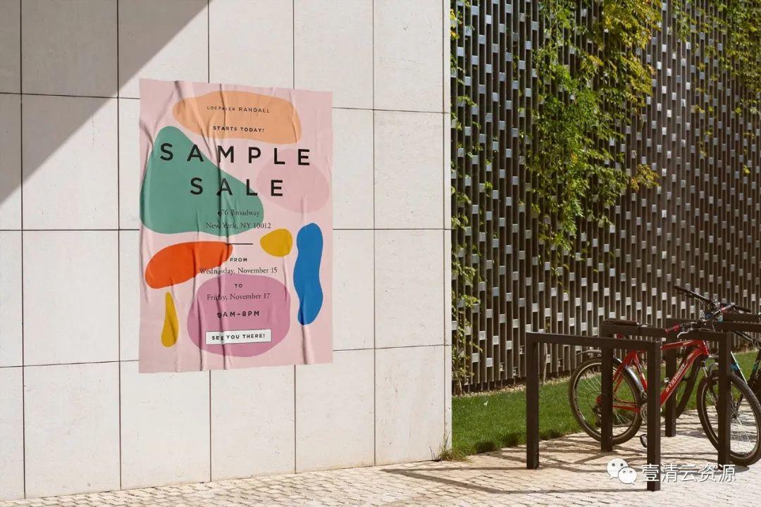 【S0969】【素材】海报户外张贴效果展示样机PSD设计素材源文件