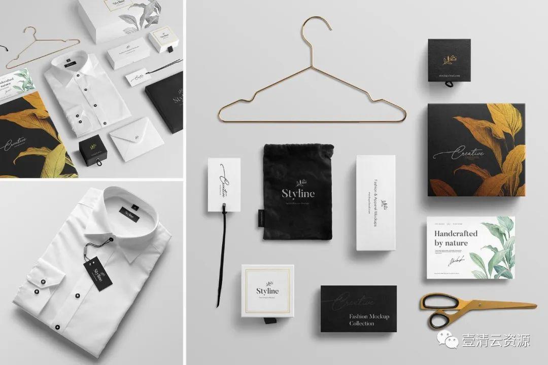 【S0976】【素材】Styline系列时尚服饰品牌VI设计样机套装2PSD设计素材源文件