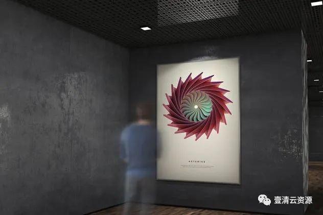 【S0978】【素材】广告海报画廊展览样机PSD设计素材源文件