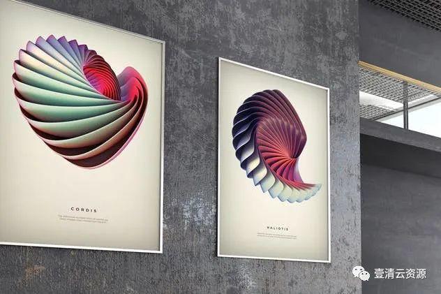 【S0978】【素材】广告海报画廊展览样机PSD设计素材源文件