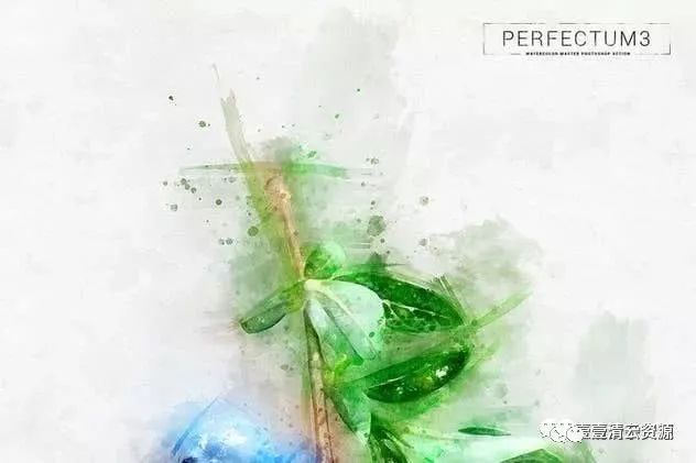 【A006】【动作】水彩插画大师PS动作 Perfectum 3