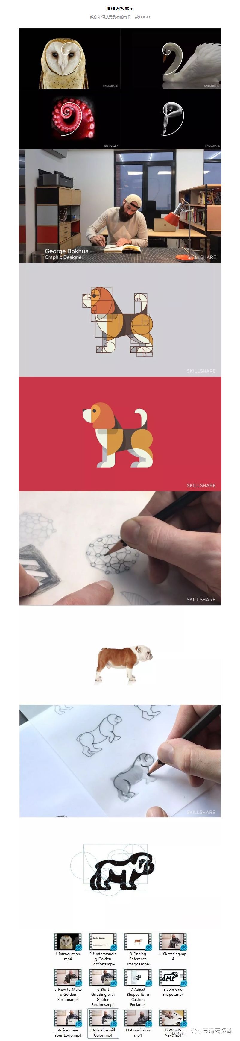 【J022】【教程】 LOGO的诞生，Illustrator标志Logo设计大师级训练视频教程