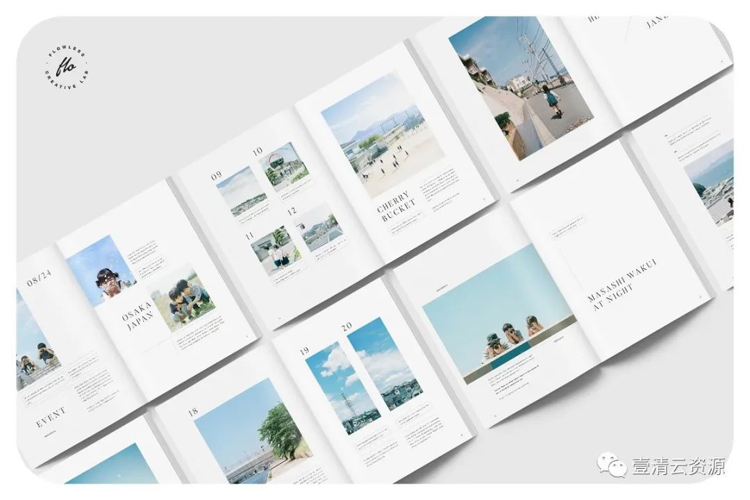 【S1002】【素材】VENUES假期旅游时尚杂志画册设计模板