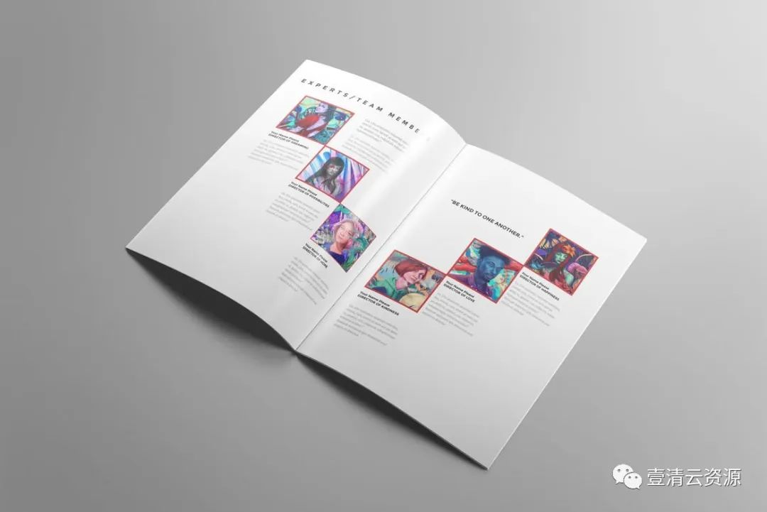 【S1003】【素材】极简主义设计风格品牌公司商店宣传画册设计模板