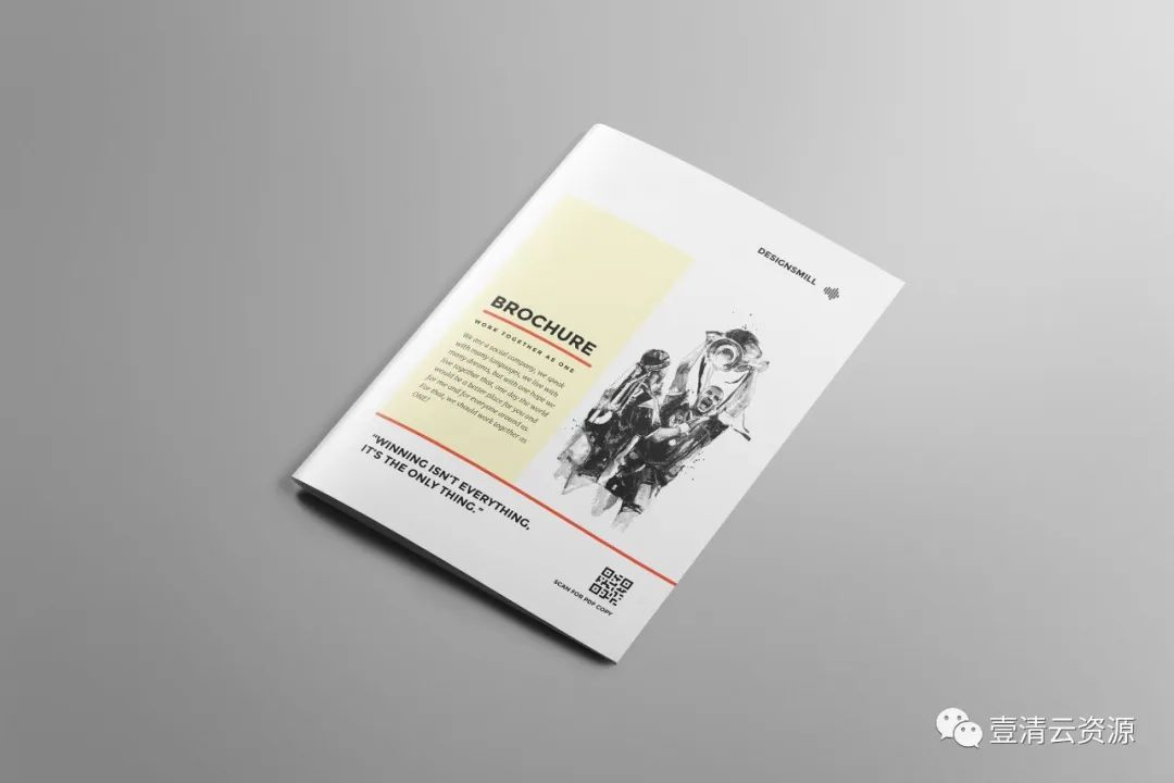 【S1003】【素材】极简主义设计风格品牌公司商店宣传画册设计模板