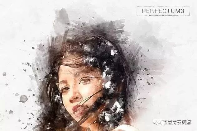 【A006】【动作】水彩插画大师PS动作 Perfectum 3