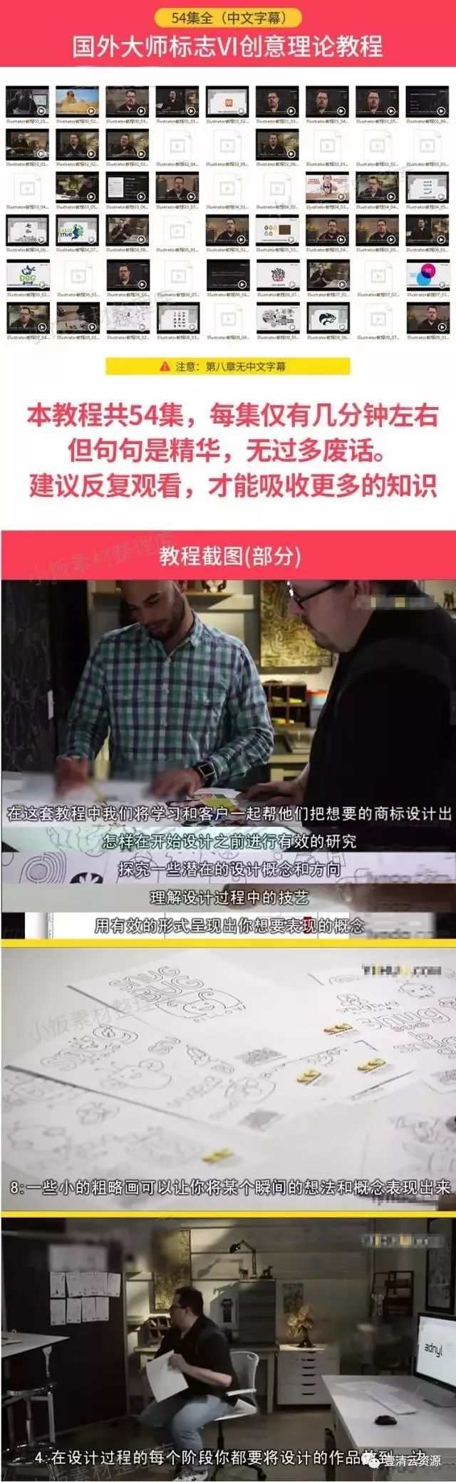 【J004】【教程】 LOGO设计制作视频 标志VI创意设计 国外大师VI教程 视觉类教程