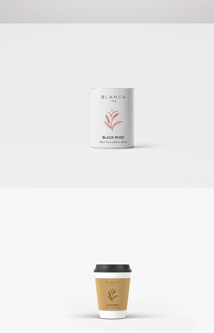 【S1009】【素材】简约风格系列高档茶叶包装盒 VI智能贴图样机PSD效果素材