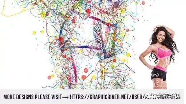 【A011】【0252期】【动作】ps动作水彩线条肖像素描艺术Photoshop动作特效笔刷设计素材
