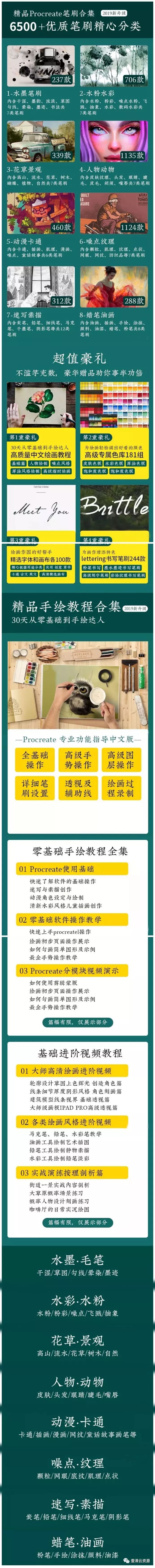 【J037】【教程】插画师新标配iPad+Procreate，看完后马上收藏了