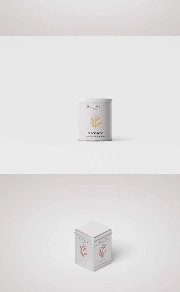 【S1009】【素材】简约风格系列高档茶叶包装盒 VI智能贴图样机PSD效果素材