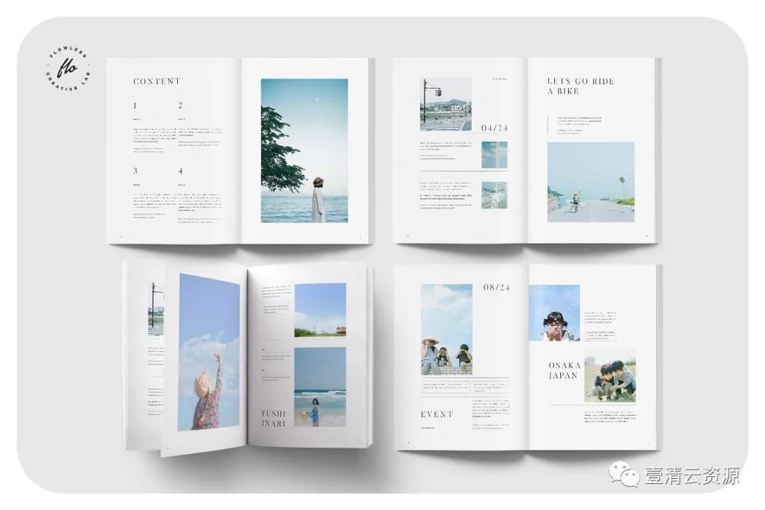 【S1002】【素材】VENUES假期旅游时尚杂志画册设计模板