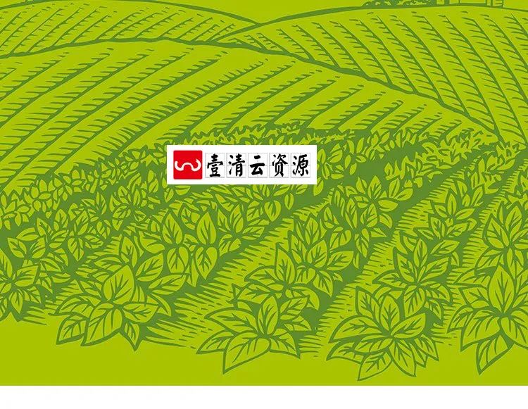 【S1266】【素材】卡通可爱手绘森林自然风景素材 扁平化海报平面矢量素材新