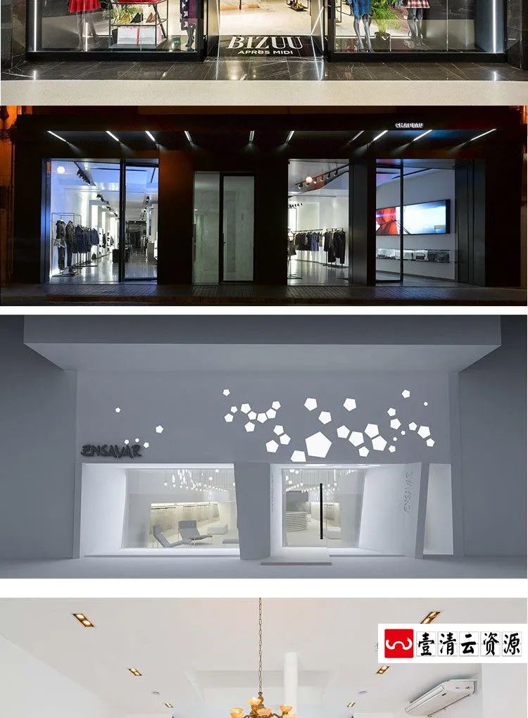 【S1270】【素材】各大图店铺商城室内装修设计 工作室店面参考效果图片素材