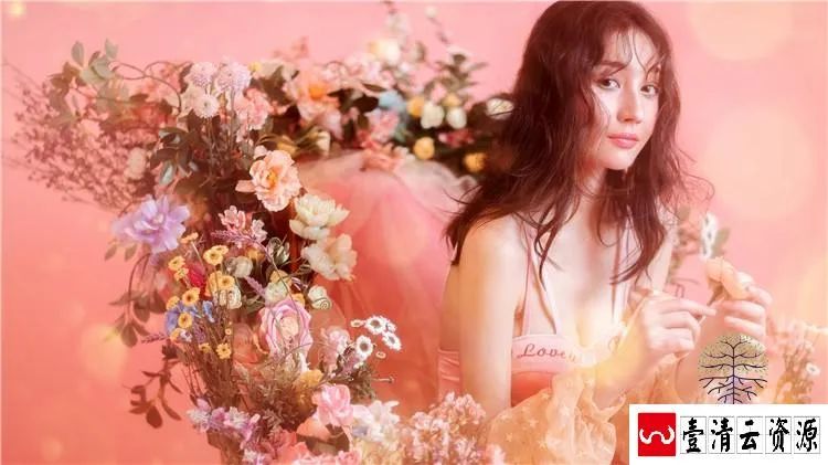 【S1478】【素材】粉色主题个人写真相册样片可爱甜甜风格影楼摄影JPG格式