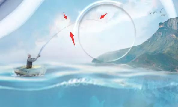 PS教程：合成灯泡中的垂钓者
