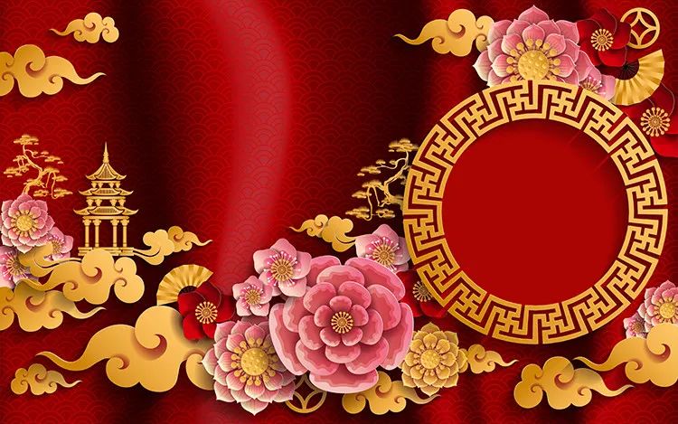 【S1322】【素材】喜庆猪年2019新年新春贺岁红色矢量海报模板EPS格式素材下载