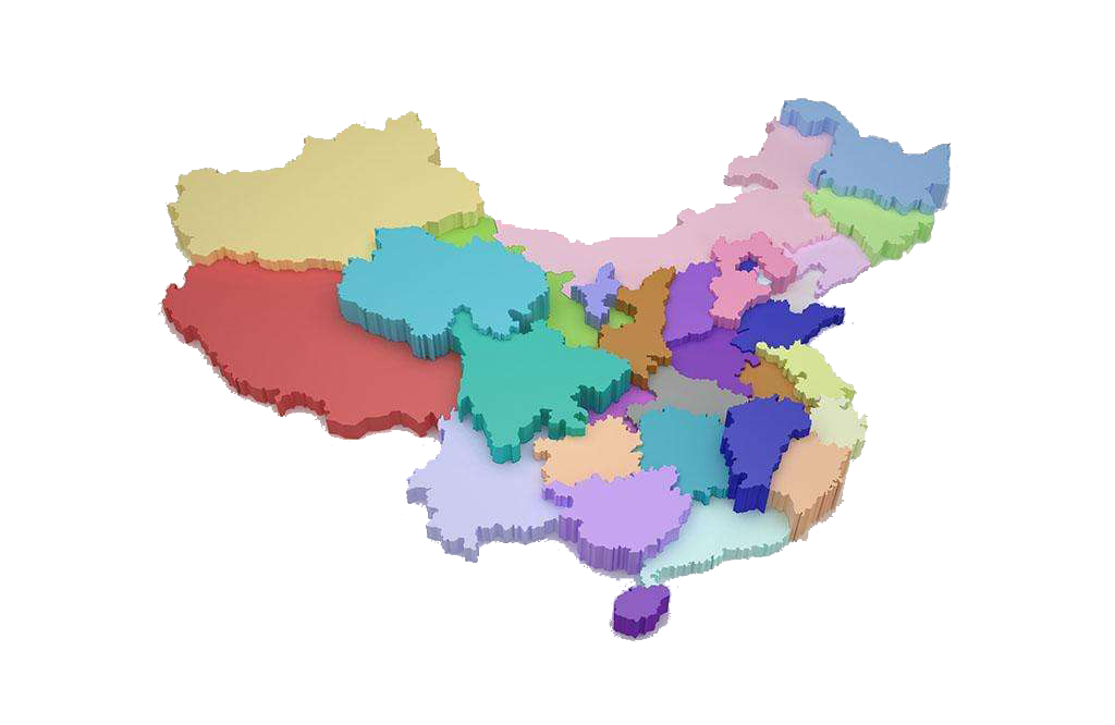 【S1426】【素材】高清完整中国地图素材 背景大图多彩色中国地图PNG免扣素材