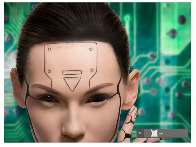 PS教程：如何用PS把照片处理为半机器人效果？