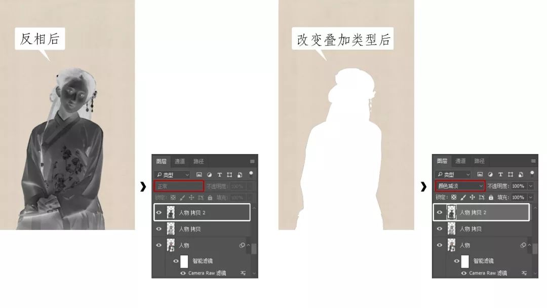 PS教程:学会PS人像转工笔画,古风作品信手拈来!(含练习素材)