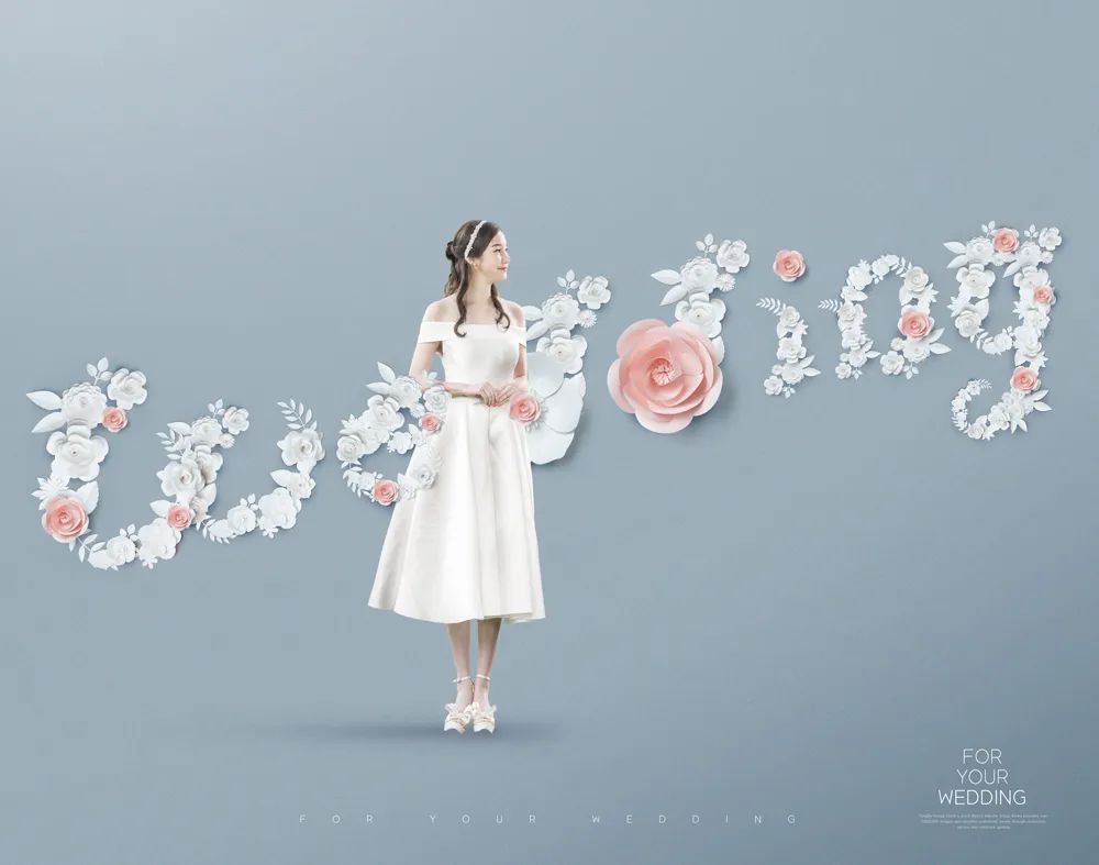 【S1416】【素材】唯美浪漫系列影楼写真照片素材海报 婚纱摄影排版PSD模板新