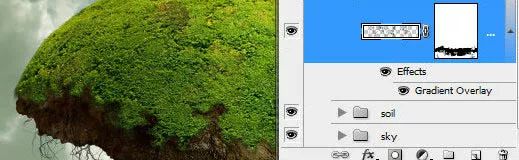 PS教学：合成天空飞翔的古老树屋教程