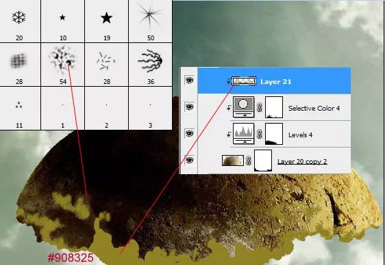 PS教学：合成天空飞翔的古老树屋教程