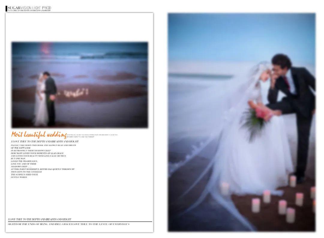 【S1477】【素材】克洛伊风唯美文艺幸福英文影楼婚纱相册写真模板PSD格式下载