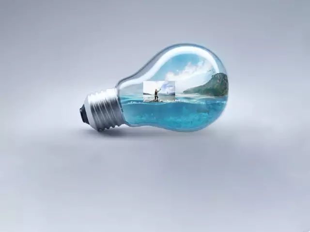 PS教程：合成灯泡中的垂钓者