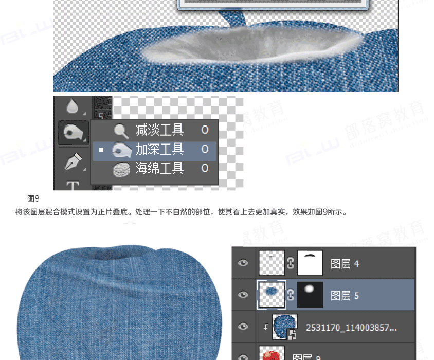 PS教程：牛仔？苹果！