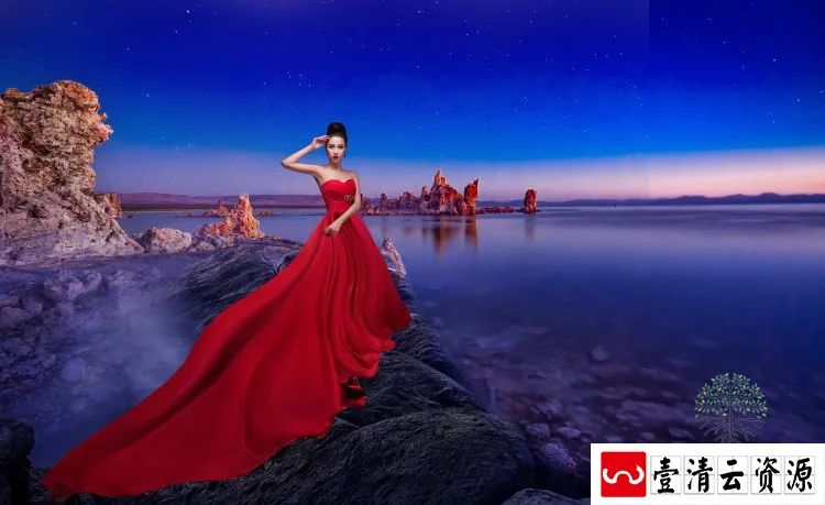 【S1392】【素材】影楼裙摆飘动叠加素材高端大气个人写真后期设计PSD分层素材