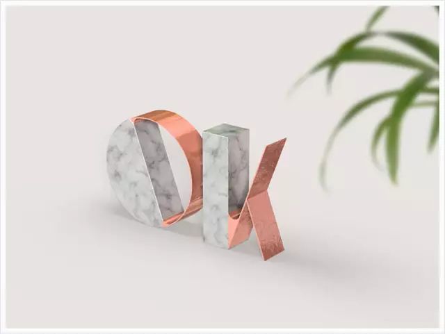 PS教程：大理石与金属碰撞的文字效果