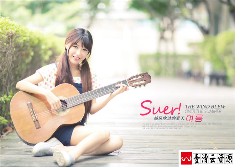【S1467】【素材】美丽时尚潮流影楼风格唯美个人写真室内室外PSD分层素材模板