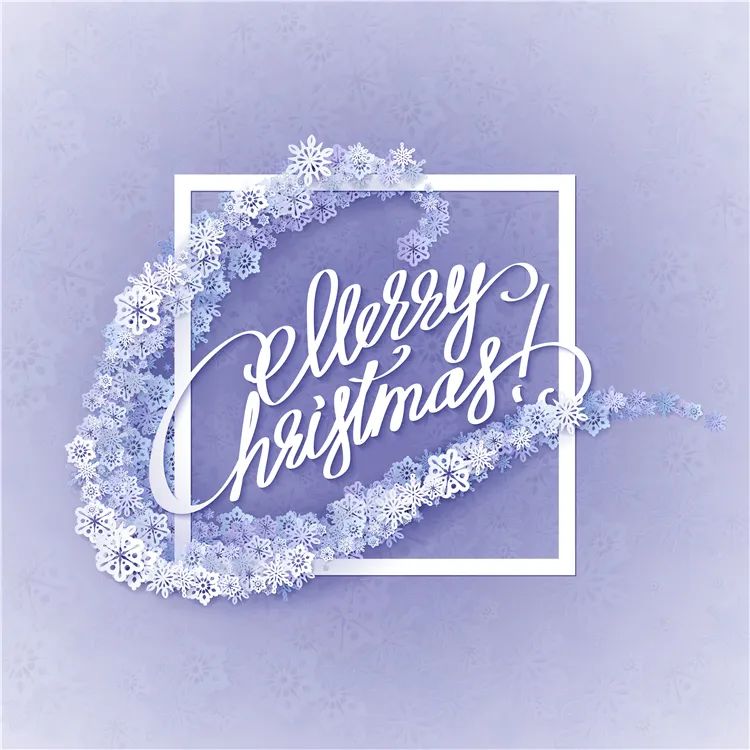 【S1387】【素材】蓝紫色唯美雪花梦幻圣诞节海报活动背景图片EPS模板素材16款