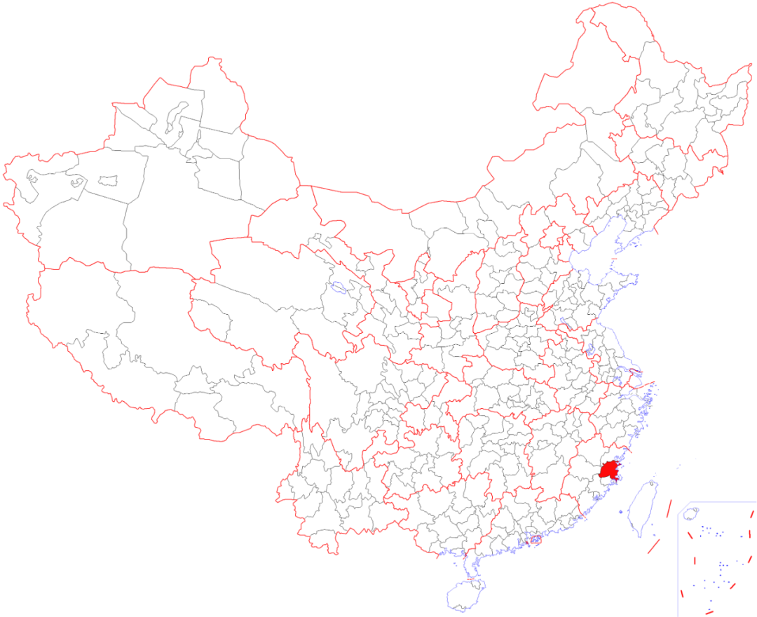 【S1426】【素材】高清完整中国地图素材 背景大图多彩色中国地图PNG免扣素材