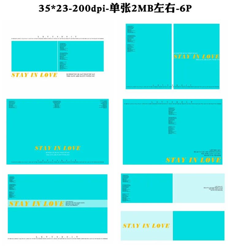 【S1255】【素材】旅拍风日系韩版款相册字体排版相册写真模板PSD分层素材下载