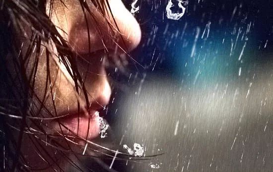 PS教程：给人物照片加上个性的雨丝