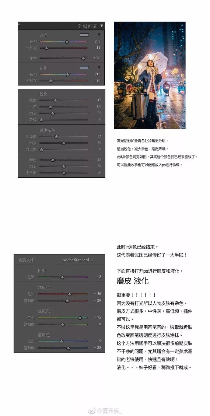 PS教程：调出油画电影夜景色调